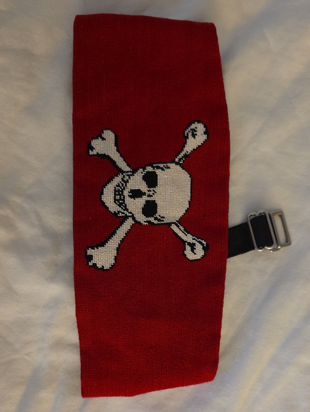 Smathers & Branson Red Skull & Crossbones Cummerbund